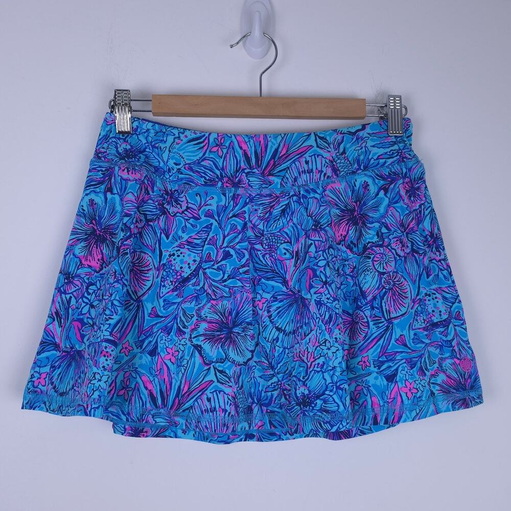 Lilly Pulitzer Mini Maryana Skort Small Breakwater Blue Seashells N Bells